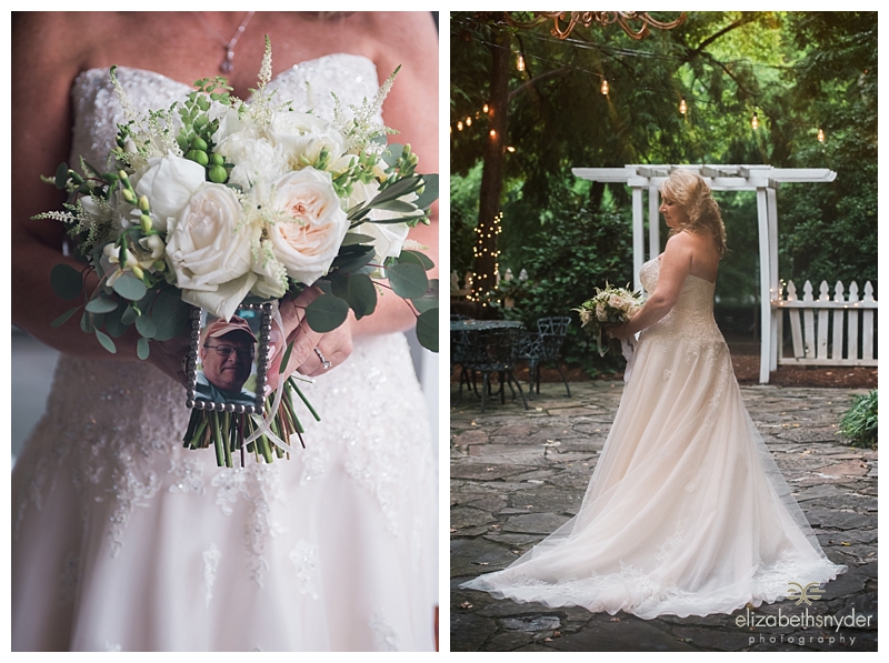 Bridal Bouquet and dress